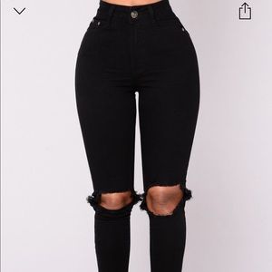 High waisted black jeans | NEVER WORN | size 11/12